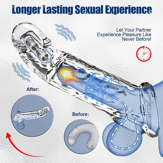 🔥🎁 2025 HOT Deal 💥 Reusable Penis Extension Vibrator – Makes You Longer, Harder & Unstoppable 😍
